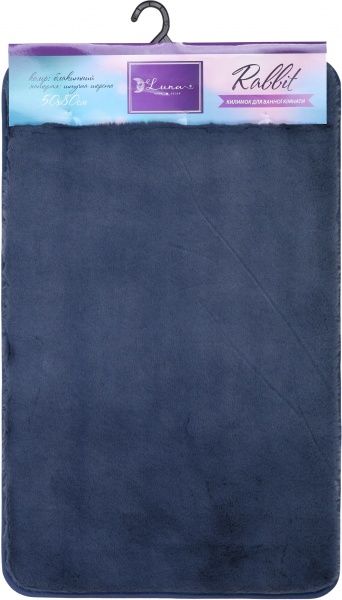 Коврик для ванной комнаты Luna rabbit 50x80 смголубой