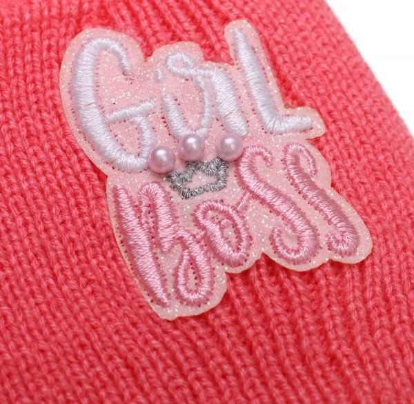 Шапочка детская для девочки Kraft+ арт. 2642 р.50-52 персик 