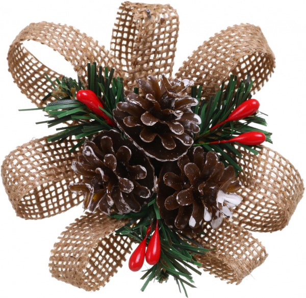 Набор подвесок Бантики 28х10.5 см 3 шт. коричневый NY21141