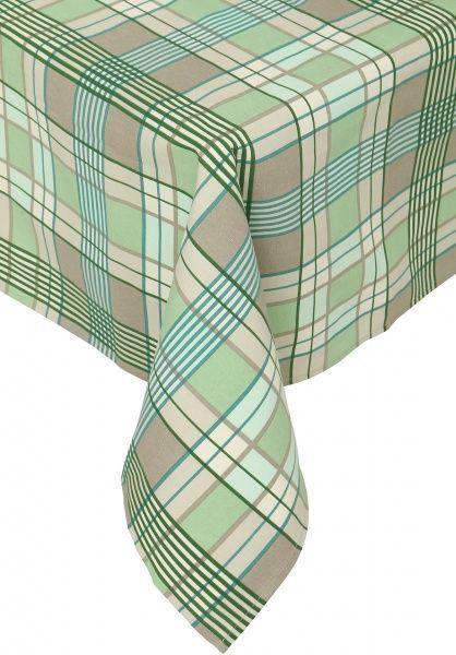 Скатерть Шато клеточка 140x220 см зеленый La Nuit 