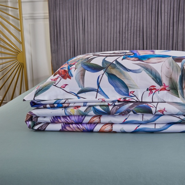 Комплект постельного белья Marsala семейный разноцветный La Nuit 