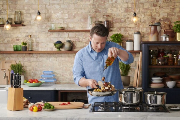 Кастрюля Jamie Oliver Home Cook 24 см 5,4 л E3184655 Tefal