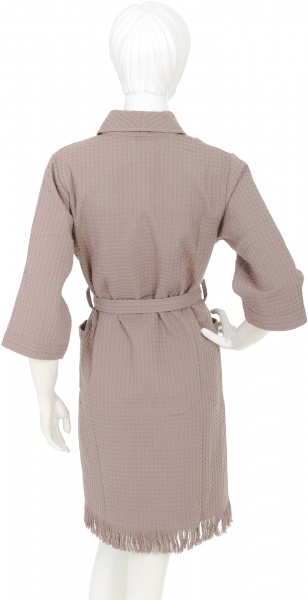 Халат вафельний Прованс Cinder р. S бежевий 