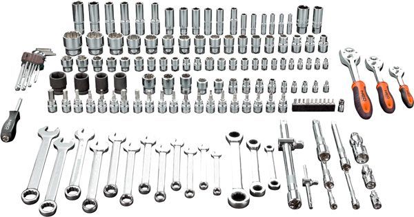 Набор ручного инструмента NEO головок торцевых и ключей 08-668 150 шт.