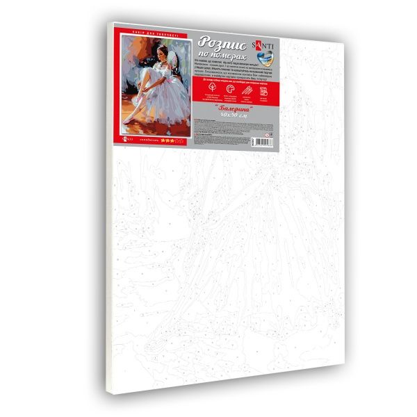 Картина по номерам Балерина 40x50 см Santi 
