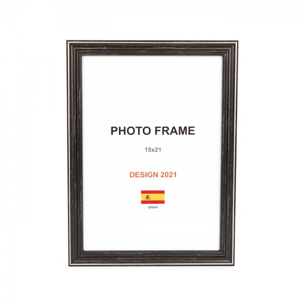 Рамка для фото 1 фото 15x21 см графит темный 