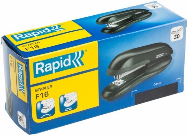 Степлер F16 №24/6 26/6 черный Rapid