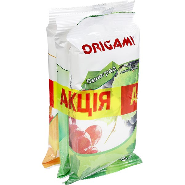 Вологі серветки Origami 2+1 15 шт.