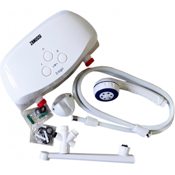 Электроводонагреватель проточный Zanussi 3-Logic (3,5 TS Душ+Кран)