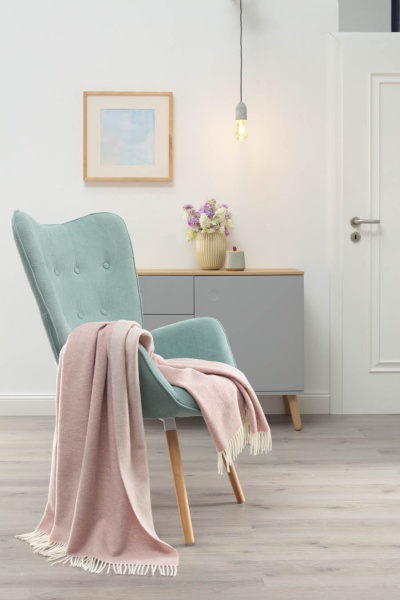 Плед Rose-Ecru 130x170 см світло-рожевий Biederlack 