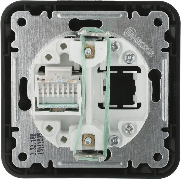 Розетка комп’ютерна Makel Lillium Natural чорний