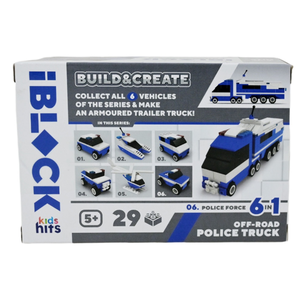 Конструктор Iblock Kids hits JUNIOR Полиция (в ассортименте) KH51/005