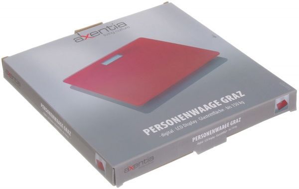 Ваги підлогові Axentia 125727r Граз червоні