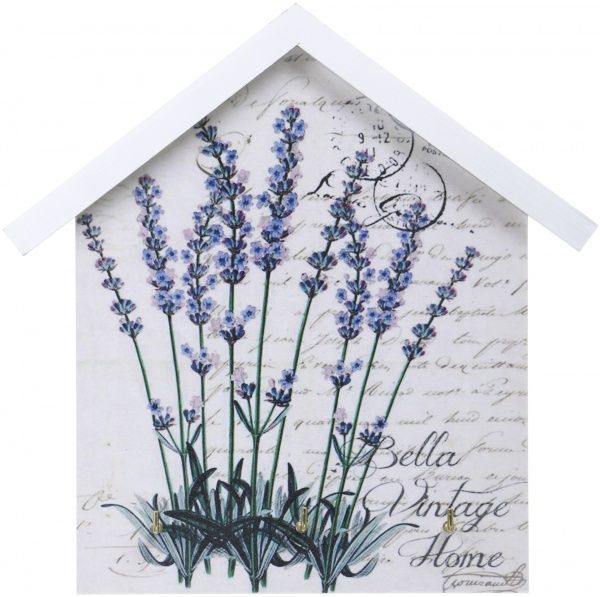 Ключница ЛАВАНДОВЫЙ СЮЖЕТ, на три крючка