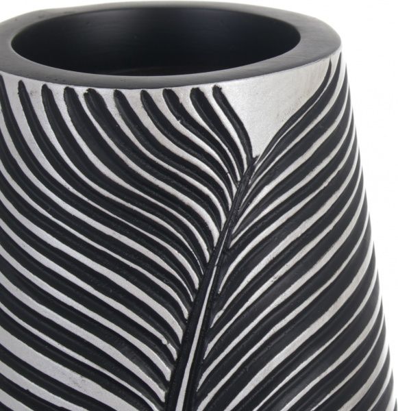 Ваза полирезиновая серая Дарк 16х16х46 см