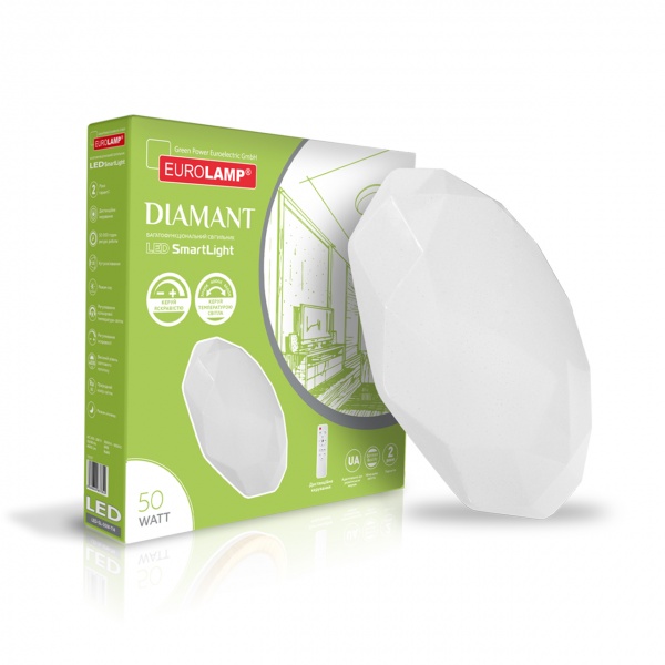 Светильник светодиодный Eurolamp белый LED-SL-50W-T20 