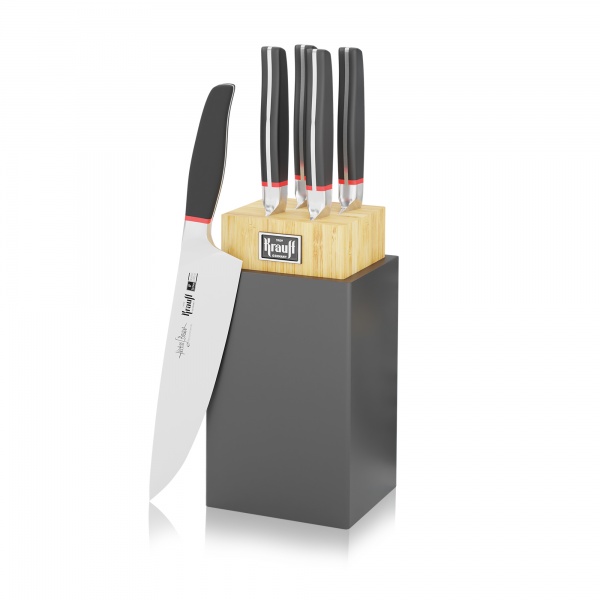 Набор ножей на подставке 5 предметов Smart Сhef 29-305-048 Krauff