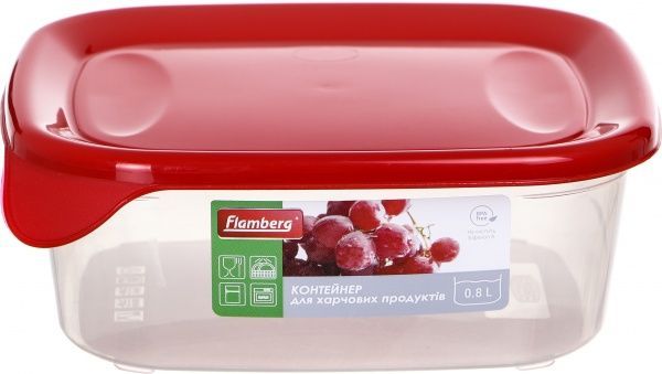 Контейнер для харчових продуктів з кришкою 800 мл Flamberg