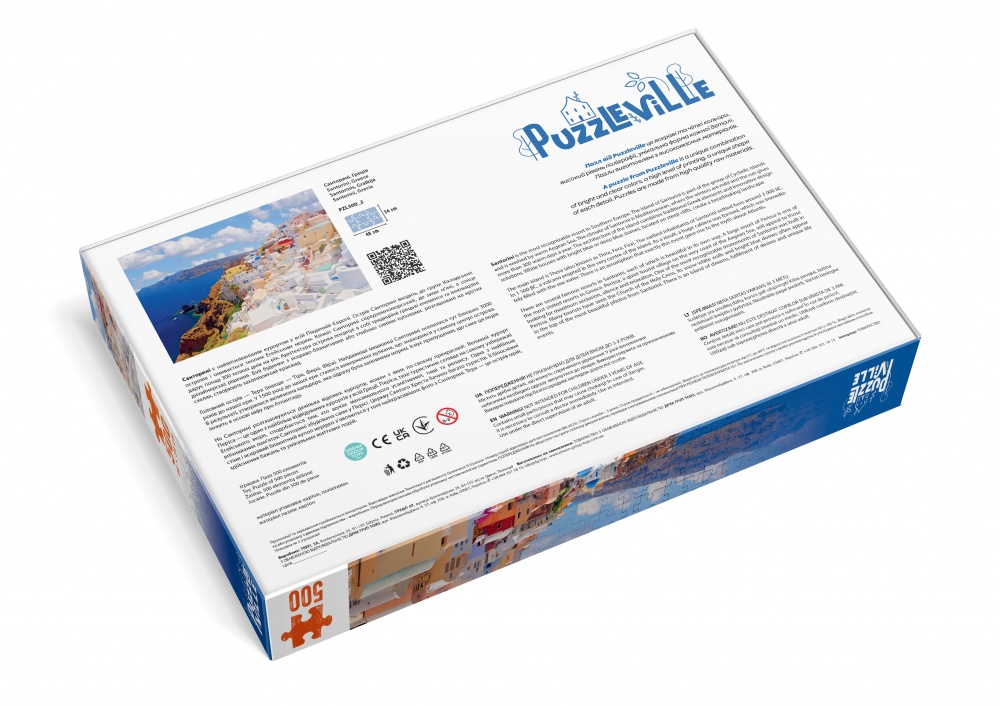 Пазл PUZZLEVILLE Санторині, Греція 500 елементів PZL500_2