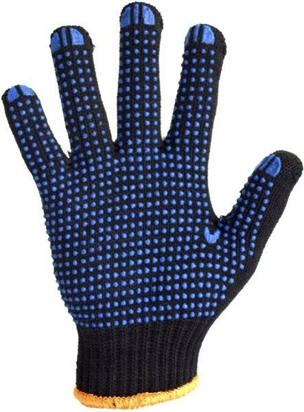 Рукавички Trident 8611 TWIST трикотажні з покриттям ПВХ крапка XL (10)