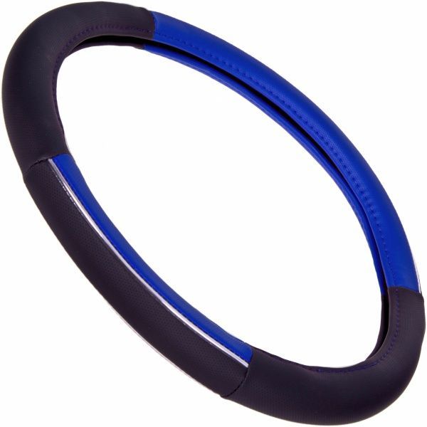 Чехол на руль Vitol JU 080204 BL L (25) черный с синим