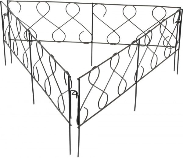Декоративна огорожа для клумб Фасція ПД-ЕЕ-44 коричневий