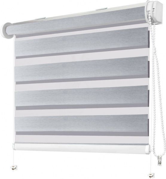 Ролета день-ночь Rollotex День-Ніч струна BH 81 39x150 см бело-серебристая 