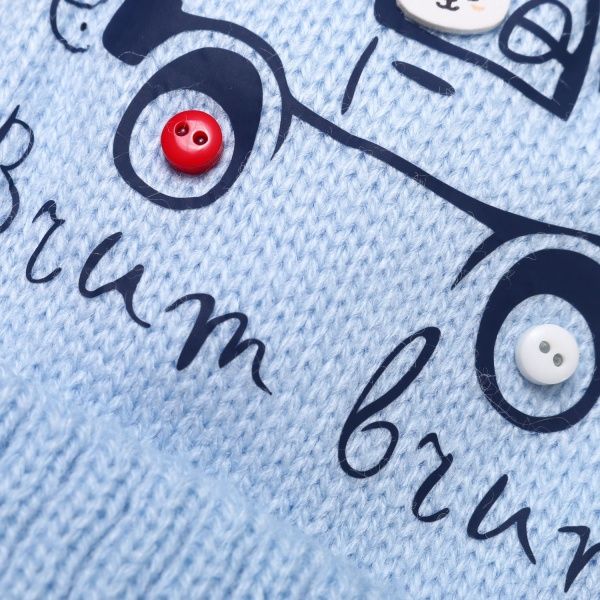 Шапочка детская для мальчика Luna Kids р.36 темно-голубой 2111 