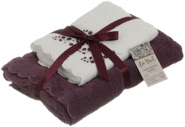 Набор полотенец Tisha 2 шт пурпурный La Nuit 