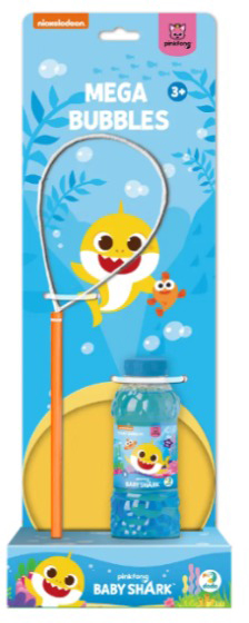 Набір мильних бульбашок DoDo Mega Bubbles з тарілкою Baby Shark 450 мл 200515