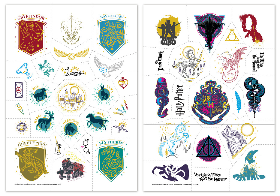 Набір наклейок-татуювань DoDo Harry Potter. Символи 200505