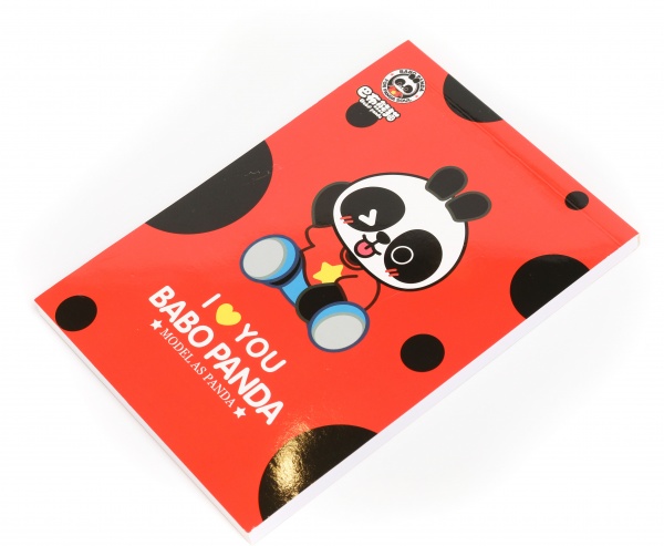 Папка-планшет A5 Панда червона