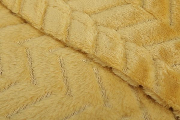 Плед Flannel Plush 200x220 см горчичный La Nuit 
