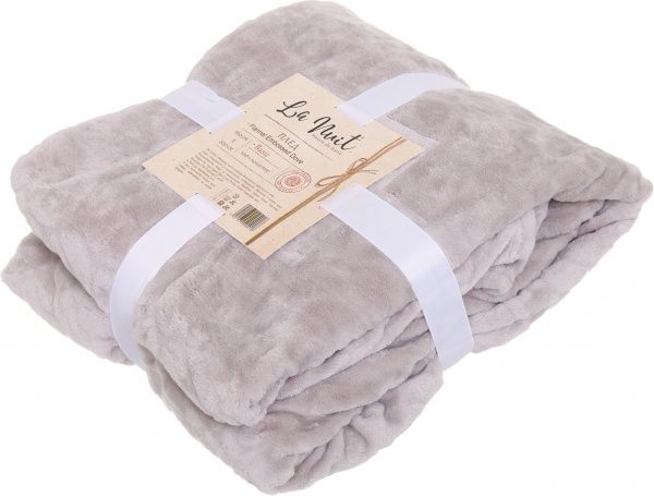 Плед Flannel Embossed Dove 160x200 см бежевий La Nuit 