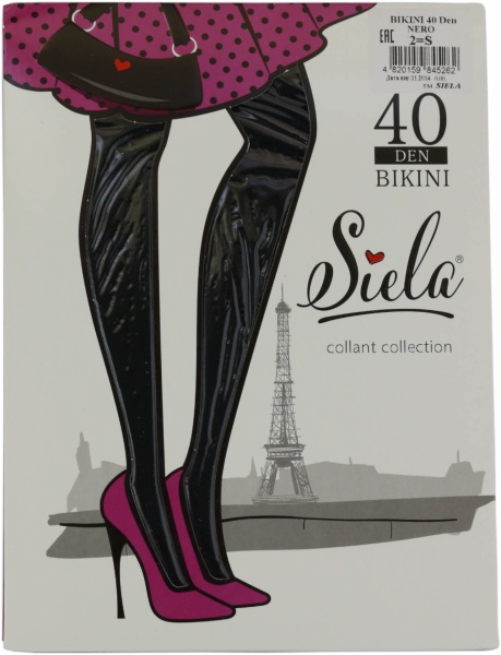 Колготки SIELA BIKINI 40 den nerо р. 2 черный 
