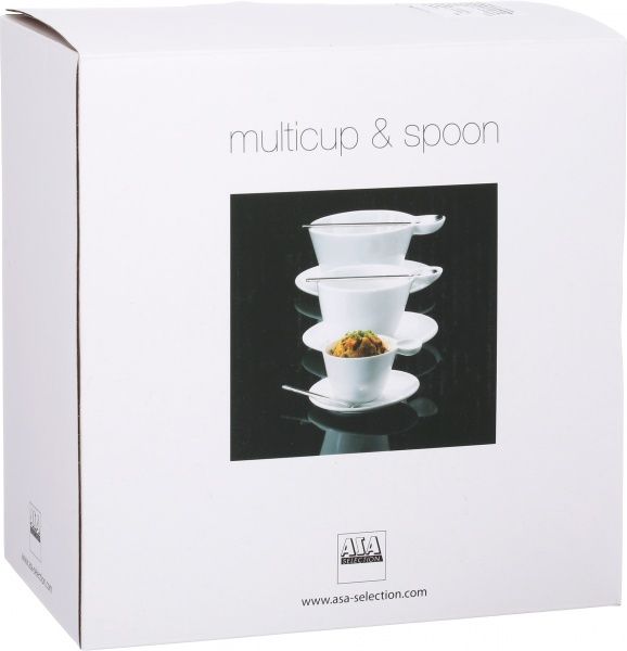 Чашка с блюдцем Multi cup & spoon 400 мл 10202017 ASA