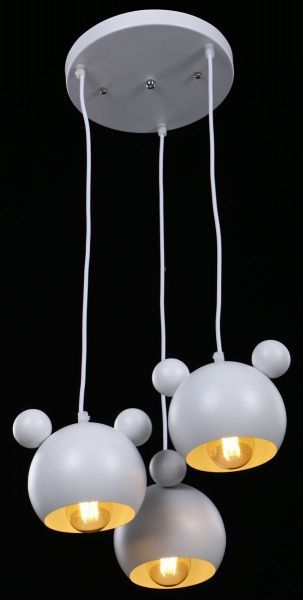 Підвіс Accento lighting Micky 3x40 Вт E27 білий 