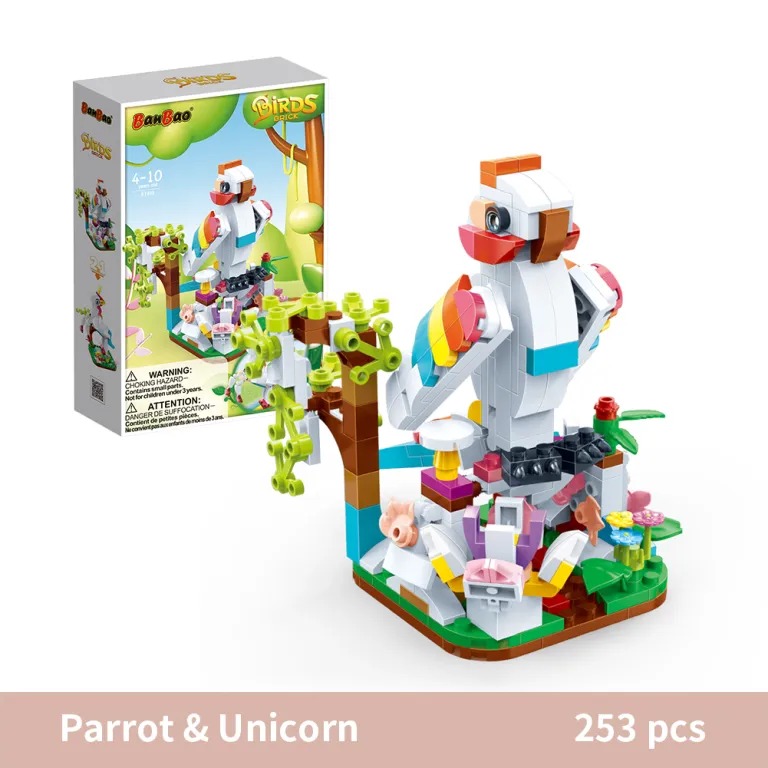 Конструктор BanBao 2в1 Папуга та єдиноріг ET613