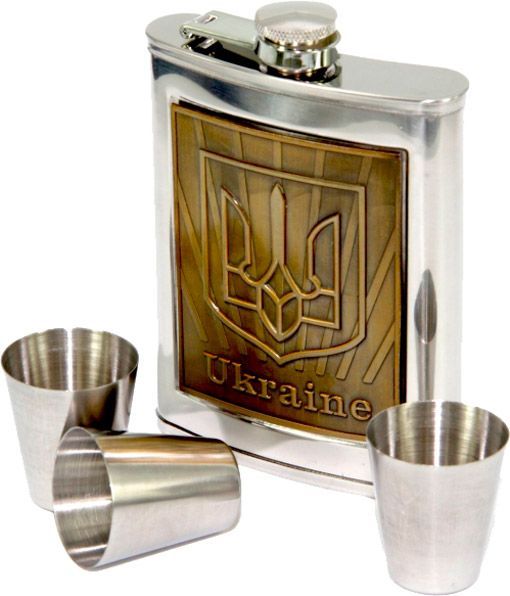 Фляга из нержавеющей стали в шкатулке Книга охотника 165
