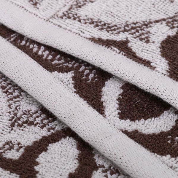 Рушник кухонний Thali 50x50 см Lasa бежевий із коричневим 