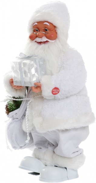 Декоративная фигура Дед Мороз с подарком 36 см 