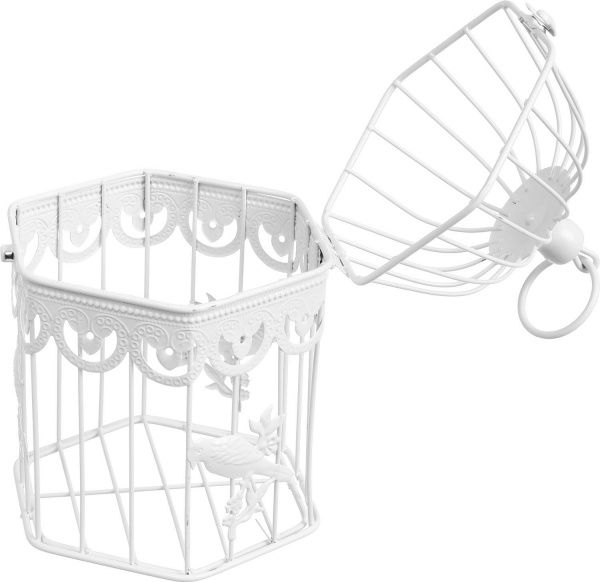 Клетка декоративная Cage Птица 16х14,5х13.5 см белый 