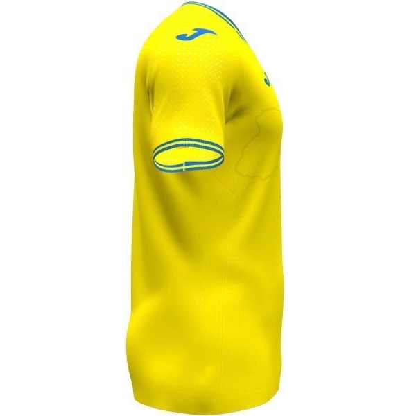 Футболка форми збірної України 2021 Joma FED. FUTBOL UCRANIA SHORT SLEEVE T-SHIRT AT102404A907 р. 2XL жовтий