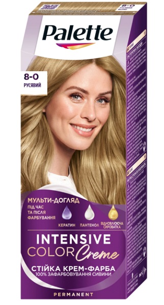 Фарба для волосся Palette Naturals 8-0 Світло-русявий 115 мл