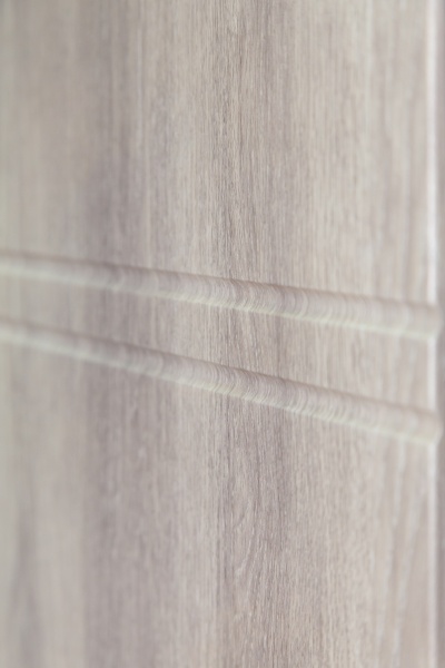 Двері вхідні Revolut Doors В-617 модель 234-237 дуб тютюн / дуб немо срібний 2050x950 мм праві