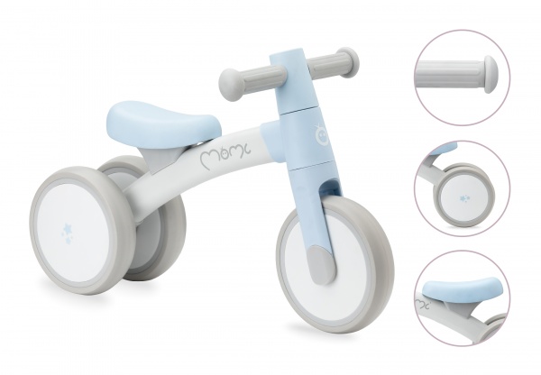 Самокат-беговел MoMi TEDI серо-голубой ROBI00037 