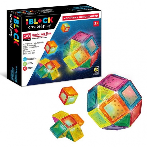 Конструктор магнітний Iblock PL-921-249