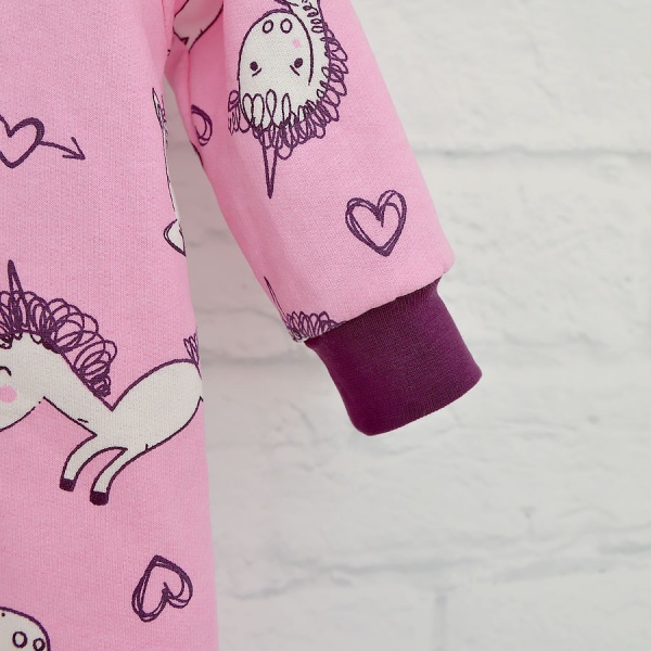 Ромпер для девочки Blanka Единорожка р.86 розовый 110351 