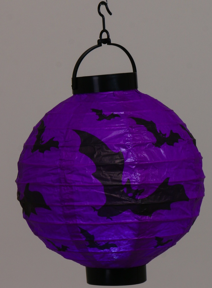 Декор для Хэллоуина Фонарик с рисунком светодиодный в ассортименте