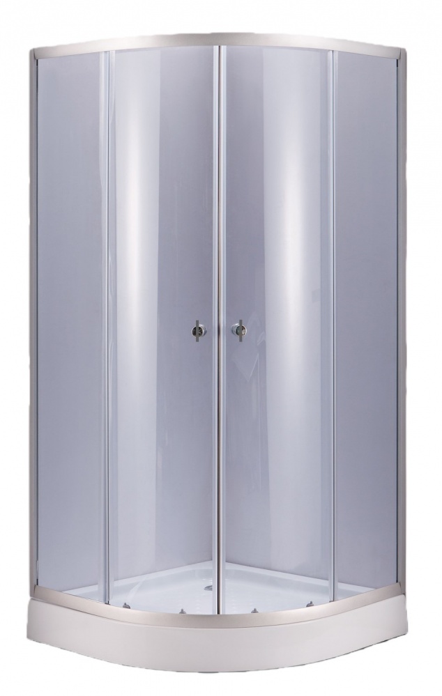 Душевая кабина UP! (Underprice) 900х900х1940, стекло тонированное 4мм, проф. хром алюм.